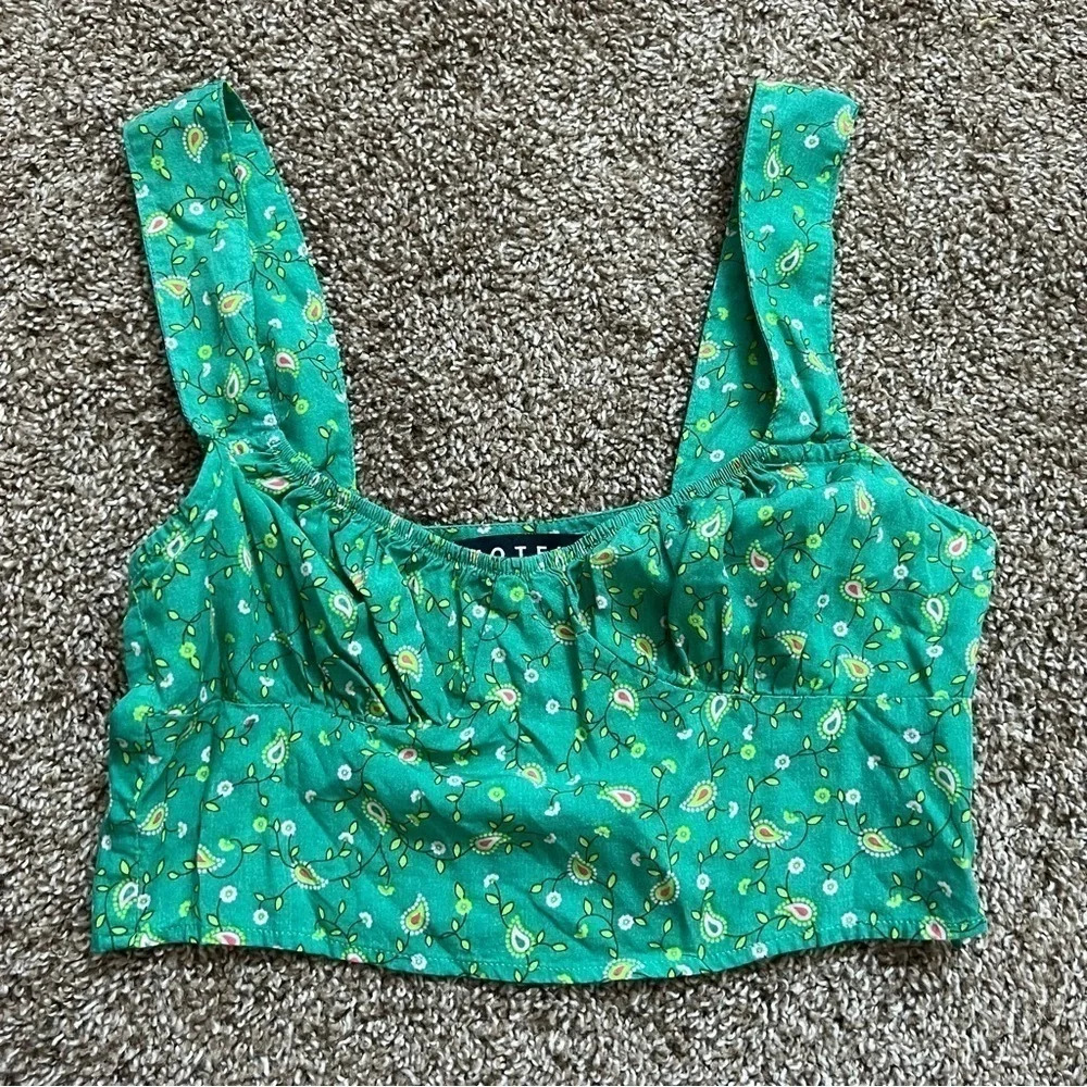 Motel Gladis Vest Crop Top - Picture 2 of 3